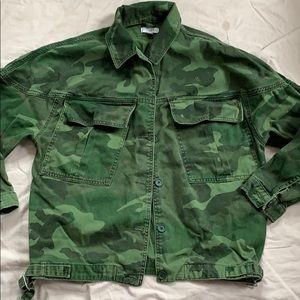 Top shop women’s camouflage jacket